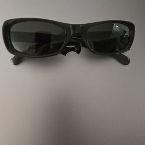 Versus Versace Black Rectangular Sunglasses